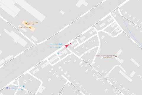 Билборд A в Днепр (Днепропетровск), 6х3  вул.Каруни, 113 схема