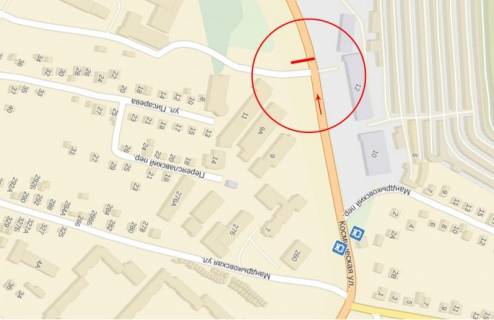 Білборд, Бігборд (Борд)  B у Дніпро (Дніпропетровськ), 6х3  вул.Космічна, Дитяча лікарня схема