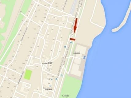 Білборд, Бігборд (Борд)  B у Дніпро (Дніпропетровськ), 6х3  вул. Набережна Перемоги – ресторан Якір, сквер Прибережний схема