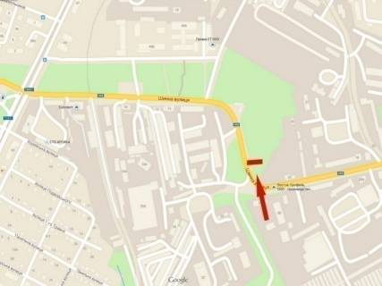 Билборд A в Днепр (Днепропетровск), 6х3  вул.Шинна, 23 схема
