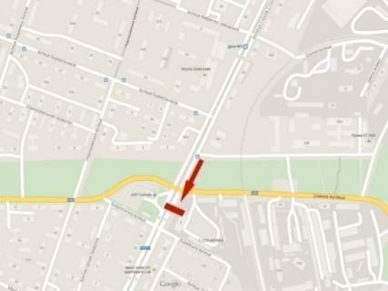 Билборд B в Днепр (Днепропетровск), 6х3  пр.Богдана Хмельницького – вул.Шинна, з центру схема