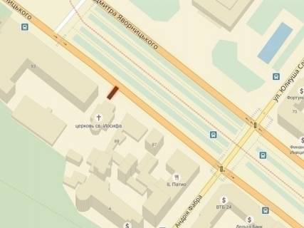 Сiтiлайт B у Дніпро (Дніпропетровськ), 1,2x1,8  пр.Дмитра Яворницького, 93 (5), Будинок Профспілок, НОМЕР5 схема