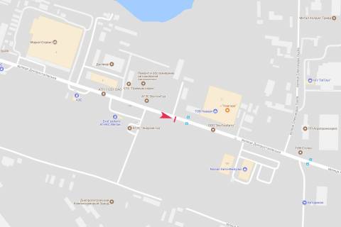 Билборд A в Днепр (Днепропетровск), 6х3  вул.Дніпросталівська (Винокурова), 11 схема