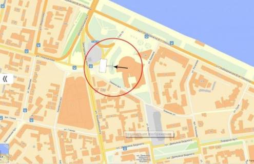 Нестандарт B в Днепр (Днепропетровск), 5,7х2,5  вул.Князя В.Великого (цирк) схема