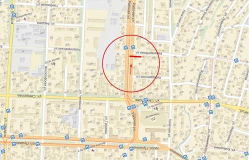 Билборд A в Днепр (Днепропетровск), 6х3  вул.Робоча (перехрестя з вул.Кавалерійська) схема