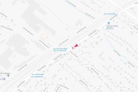 Билборд B в Днепр (Днепропетровск), 6х3  вул.Каруни, 113 схема