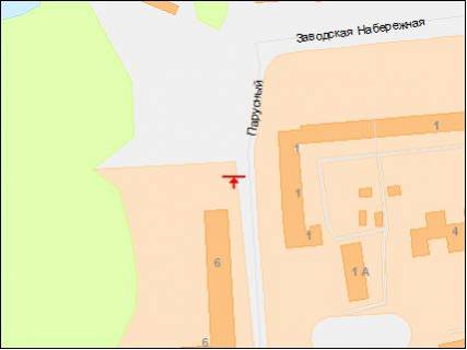 Билборд B в Днепр (Днепропетровск), 6х3  пров.Парусний, 6 схема