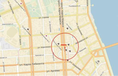 Скроллер A в Днепр (Днепропетровск), 4х3  пр.Д.Яворницького – вул.В.Мономаха - 174270 схема