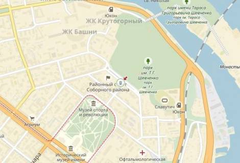 Ситилайт  в Днепр (Днепропетровск) вул. Яворницького, 5 -2- схема