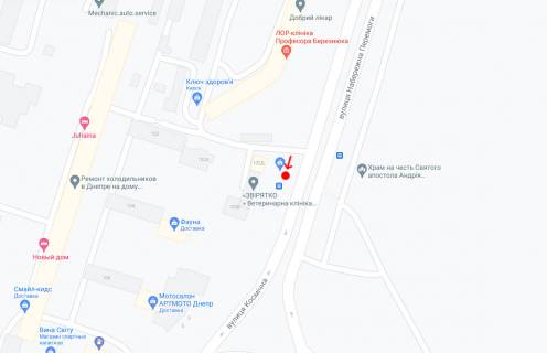 Нестандарт A у Дніпро (Дніпропетровськ), 0,98х1,98  Вул.Набережна Перемоги, 102 Д, перед кільцевою розв'язкою схема