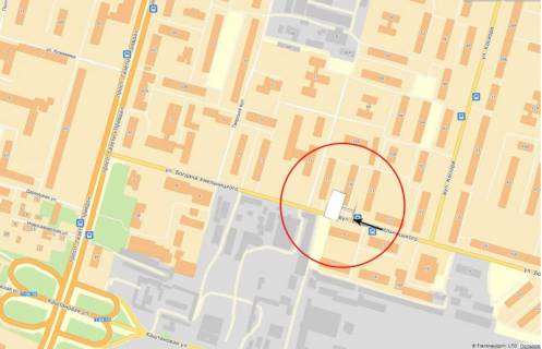 Билборд A в Днепр (Днепропетровск), 6х3  вул. Богдана Хмельницького (Героїв Сталінграда), 21 схема