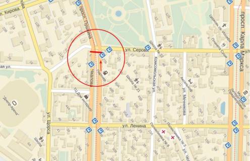 Призма B в Днепр (Днепропетровск), 6х3  вул.С.Хороброго – вул.А.Фабра - 174352 схема