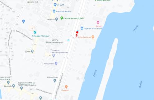 Нестандарт B в Днепр (Днепропетровск), 1,18х1,98  Вул.Набережна Перемоги, навпроти буд.40А схема