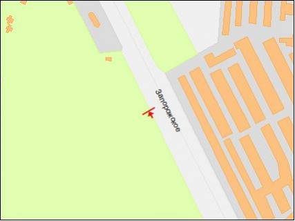 Білборд, Бігборд (Борд)  B у Дніпро (Дніпропетровськ), 6х3  Запорізьке шосе – парк Пісаржевського схема