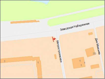 Билборд B в Днепр (Днепропетровск), 6х3  вул.Наб.Заводска – вул.Метробудівська схема