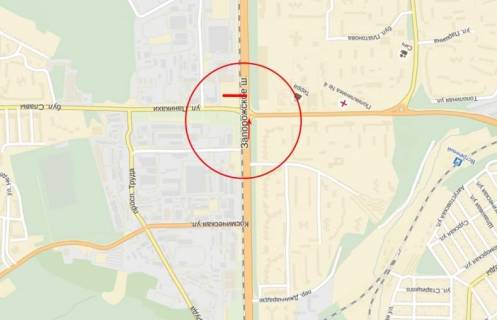 Билборд B в Днепр (Днепропетровск), 5,9х3  Запорізьке шосе – вул.Панікахи (за «Метро») схема