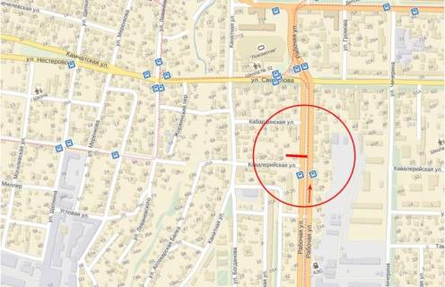 Білборд, Бігборд (Борд)  B у Дніпро (Дніпропетровськ), 6х3  вул.Робоча (перехрестя з вул.Кавалерійська) схема