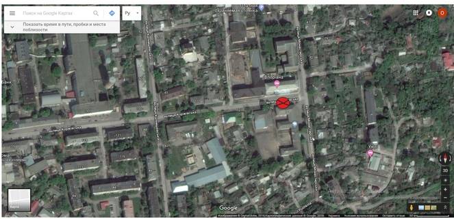 Білборд, Бігборд (Борд)  B у Ромнах, 3х6  Монастырская,2 схема