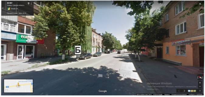 Білборд, Бігборд (Борд)  B у Ромнах, 3х6  Коржевская, 84 Фото 1