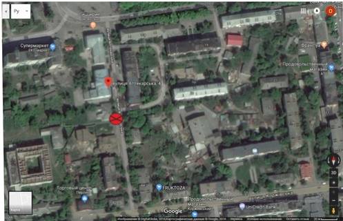 Білборд, Бігборд (Борд)  B у Ромнах, 3х6  Аптекарская,4 схема