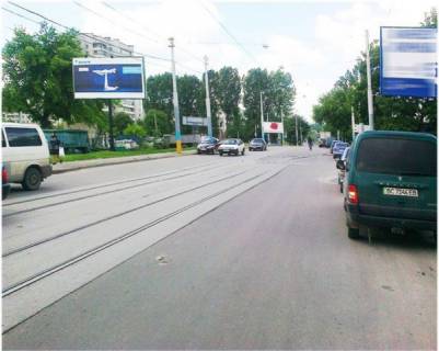 Билборд B в Львове, 6x3  Миколайчука вул., (кінц. трам) м.2 фото 1