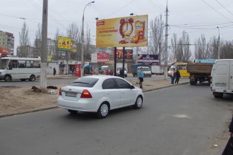Білборд, Бігборд (Борд)  B у Миколаєві, 3х6  ул. Димитрова угол ул.Лавренева Фото 1