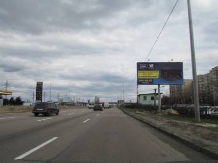 Билборд A в Киеве, 6x3  Шухевича (Генерала Ватутіна) проспект, 26-30 схема