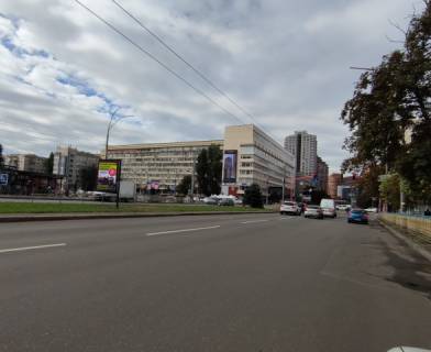 Видеоборд A в Киеве, 1.2x1.8  Лесі Українки площа/ Генерала Алмазова вул. (розподілювач), метро "Печерська" рух до пл.Л.Українки - 368851 схема