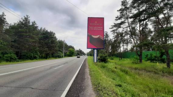 Бэклайт A в Київських трасах, 4x8  Столичне шосе / Конча Озерна, рух до Киева схема