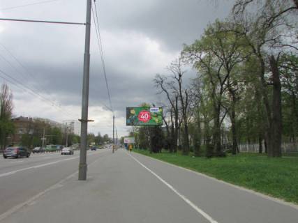 Видеоборд A у Києві, 6x3  Берестейський (Перемоги) пр-кт, 55 (500 м. за м.Берестейська, рух до центру Києва) - 298565 схема
