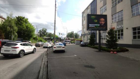 Видеоборд A у Києві, 3.14x2.32  Протасів Яр / Миколи Грінченка  (БЦ"Протасів), рух до ценру міста - 333147 схема