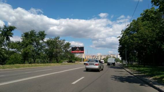 Билборд B в Львове, 3м x 6м  Райдужна, 9 навпроти схема