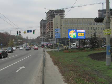 Видеоборд A в Киеве, 6x3  Голосіївська площа , цент-на клумба, ст. м. "Голосіївська", рух з центру - 26255 схема