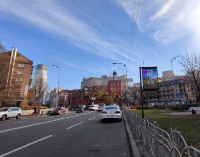 Видеоборд A в Киеве, 1.2x1.8  Мечникова вул., 10/2 (м.Кловська, 200м. від БЦ "Парус") - 390950 схема