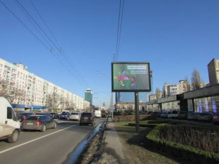 Видеоборд A у Києві, 3.14x2.32  Берестейський пр-кт, 23 (400 метрів від ст. метро "Політехнічний інститут", рух до центру) - 297825 схема