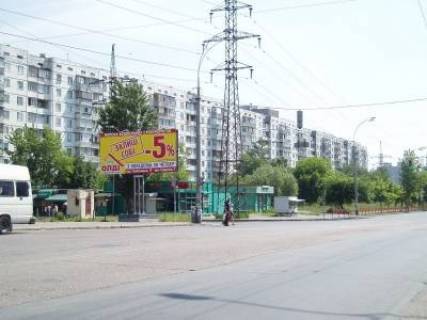 Билборд B в Львове, 3м x 6м  Правди проспект, 66 універсам "Виноградар" схема