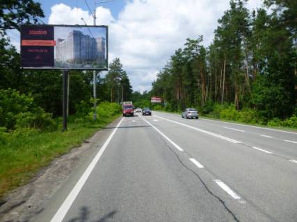 Билборд B в Львове, 3м x 6м  Столичне шосе, (рух до Києва) за 2.7км. до вул. Генерала Матикіна (Конча-Заспа) схема