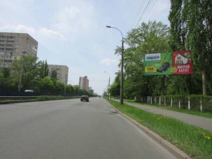 Білборд, Бігборд (Борд)  A у Києві, 6x3  Леся Курбаса (50-річчя Жовтня) проспект, 2а схема