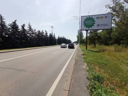 Билборд A в Конче-Заспе, 6x3  Столичне шосе / Навчально-тренувальна база "Динамо", рух із Києва схема