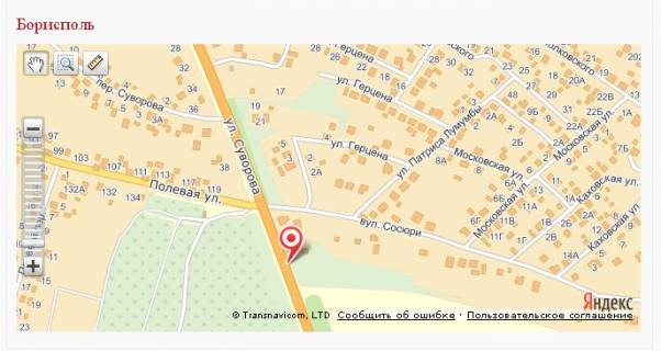 Білборд, Бігборд (Борд)  B у Борисполі, 3х6  вулиця Покровська, навпроти кладовища схема