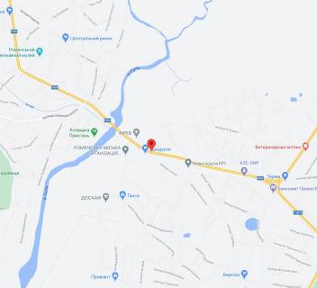 Билборд B в Ромнах, 3х6  вул. Полтавська, 10 схема