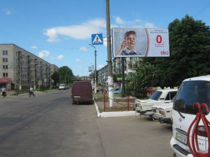 Білборд, Бігборд (Борд)  A у Дружківці, 3х6  вул.Соборна (район житлового будинку №36) Фото 1