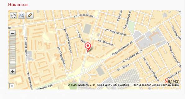 Билборд A в Никополе, 3х6  вул. Патріотів України (район будівлі №142-а) схема