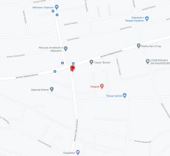 Билборд A в Славянске, 3х6  перехрестя вул. Святогірська та вул. Барвінківська схема