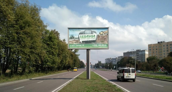 Билборд B в Виннице, 3х6  Барське шосе, район зупинки Стельмаха фото 1