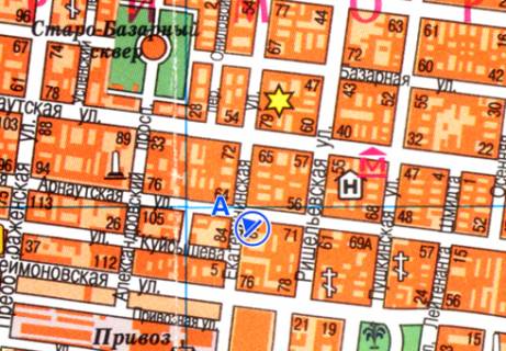 Скролер, Скрол A у Одесі М. Арнаутская ул. - Екатерининская ул.,87 - 333456 схема