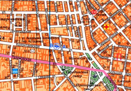 Ситилайт B в Одессе, 1.8x1.2  Колонтаївська вул. - Майстерська вул. , зупинка 2 схема