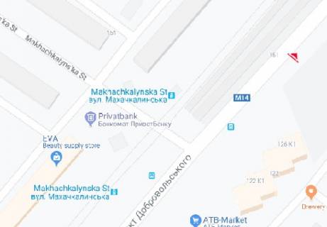 Билборд B в Одессе Добровольского ул., 126 схема