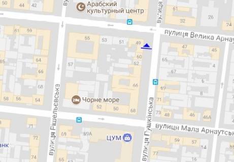 Скролер, Скрол A у Одесі Пушкинская ул. - Б. Арнаутская, ул. - 322429 схема