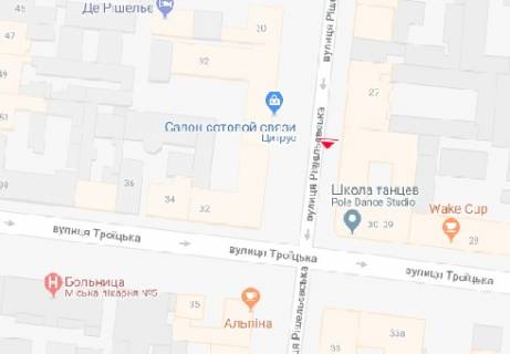 Ситилайт B в Одессе, 1.8x1.2  Рішельєвська вул., 29 схема